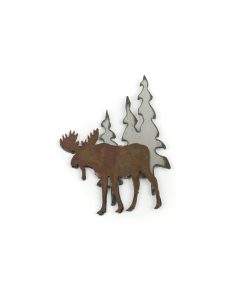 Patina Moose Beneath the Trees Magnet by H&K Studios